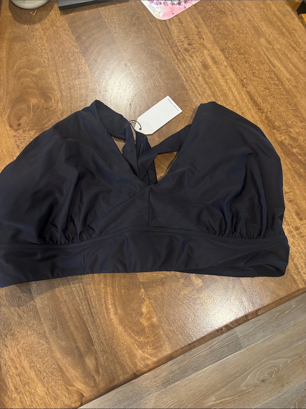 Universal Standard Black Swim Top